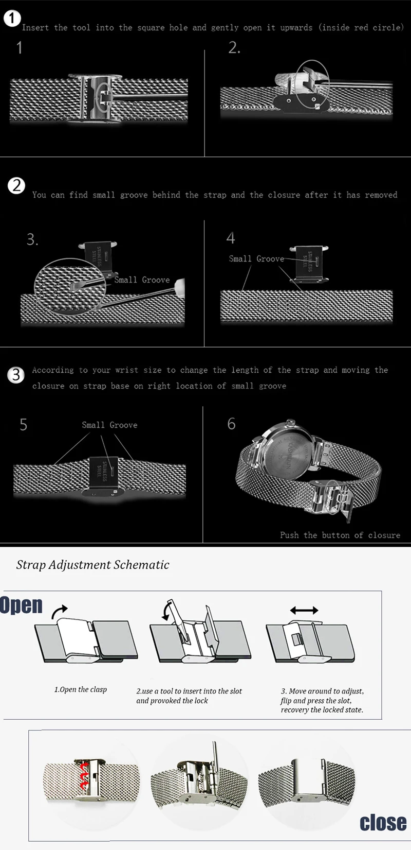 NIBOSI Men's Casual Fashion Pure Steel Mesh Belt Watch High-end Luxury Luminous Waterproof Watch European And American Style (1)