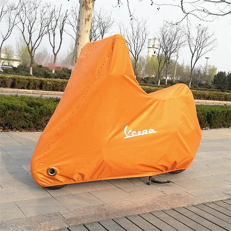 Для Vespa скутер крышка мотоцикла Водонепроницаемый Крытый дождь Пылезащитный чехол LX 50 125 LXV 150 спортивные GTS250 300 - Цвет: orange