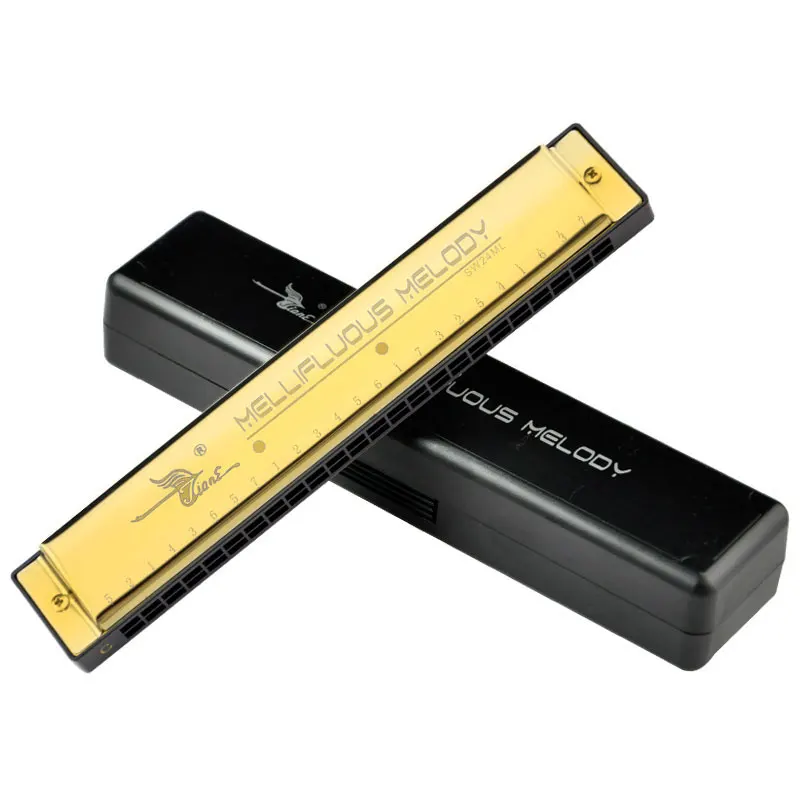 24holes/Bores Tremolo Harmonica Key C для начинающих Harp Mouth Organ Woodwind Instruments музыкальная игрушка