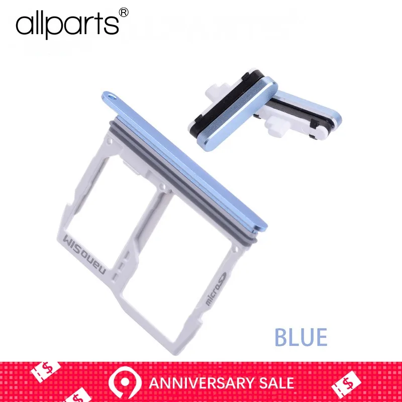 Waterproof SIM Micro SD Card Tray Holder For LG G6 H870 H871 H872 with Volume Button Key Replacement Parts Blue Silver Gray Gold | Мобильные