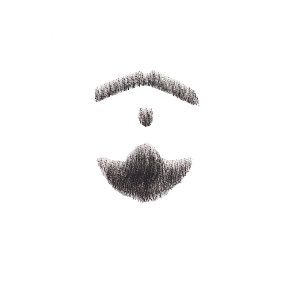 Allaosify Puro Fatto A Mano All'uncinetto Falsa Barba per Gli Uomini Trucco per il Partito/Movie Prop/Intrattenimento/Dramma
