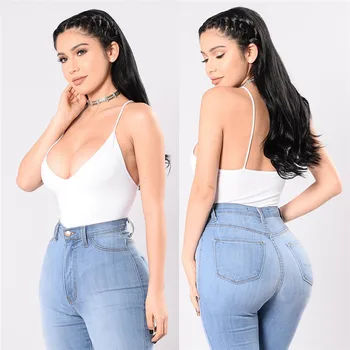 

Summer Women Sexy Summer Casual Sleeveless Solid Deep V Neck Tank Top Vest Crop Tops Sexy Women Clothing