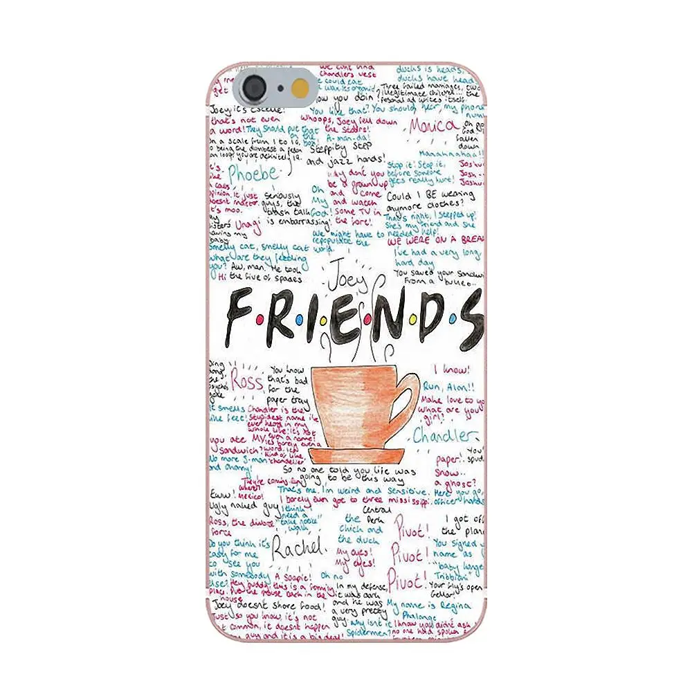 Tpwxnx с героями телесериала друзья для Apple iPhone 4 4s 5 5C 5S SE 6 S 7 8 Plus X Мягкий Силиконовый
