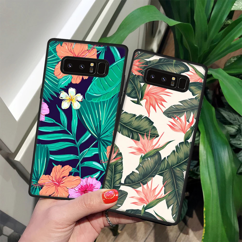 

TPU Phone Case For Samsung Galaxy Note 9 8 For Samsung Note9 S9 S8 Plus S6 S7 Edge Flowers Cute Cat Animals Pattern Cover Cases
