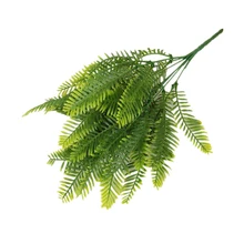 35cm Artificial Persian Fern Green Plant Fake Leaves Simulation Plastic Fern Grass Wall Hanging Plants Home Garden Decoration