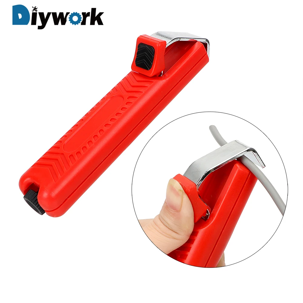 DIYWORK нож для зачистки кабеля из ПВХ 8 28 мм проводов пластиковая ручка Регулируемый