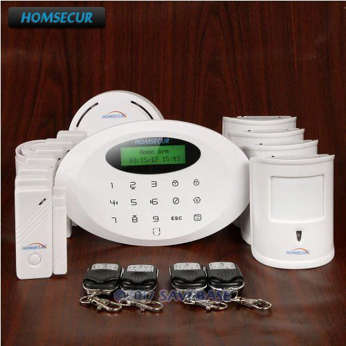 

HOMSECUR Wireless&wired GSM Burglar Intruder Alarm System With 4 Pet-Immune PIR
