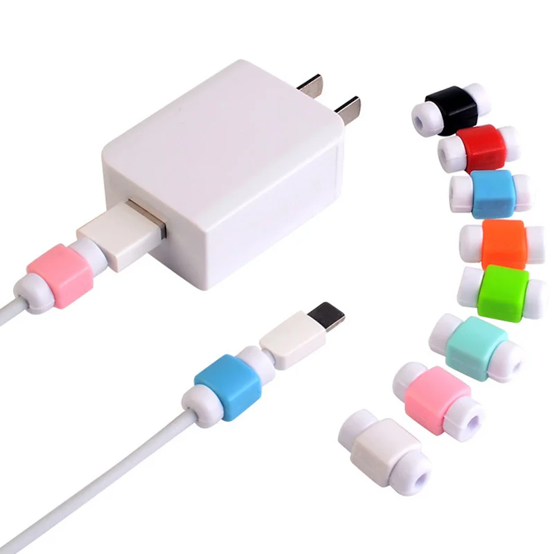 10 шт. защитный рукав для зарядного устройства Iphone 6 7 8 Plus X USB кабель Защита