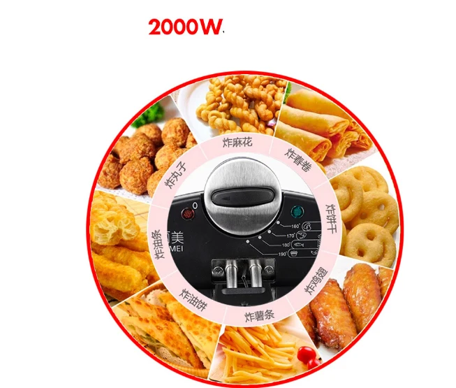 3L Автоматический большой ёмкость воздуха фритюрница бытовой чипы самородки mozzarella stick рыба чайник духовка умный сенсорный экран