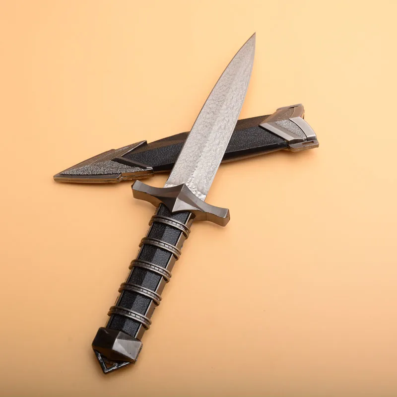 Пегаси дамасский Открытый Нейлон Стекловолоконная ручка охотничий нож высокой твердости кованые прямые лезвия тактический нож