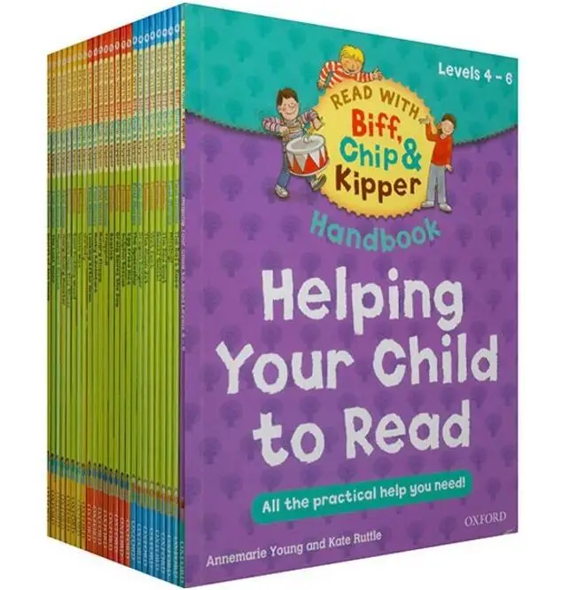 

1 Set 25 Books 4-6 Levels Oxford Reading Tree Biff,Chip&Kipper Practical Kids Learn English Picture Book Educational Children