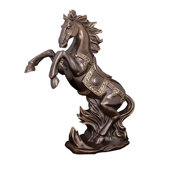 

Office decor brass horse ornaments bronze brass metal crafts horse