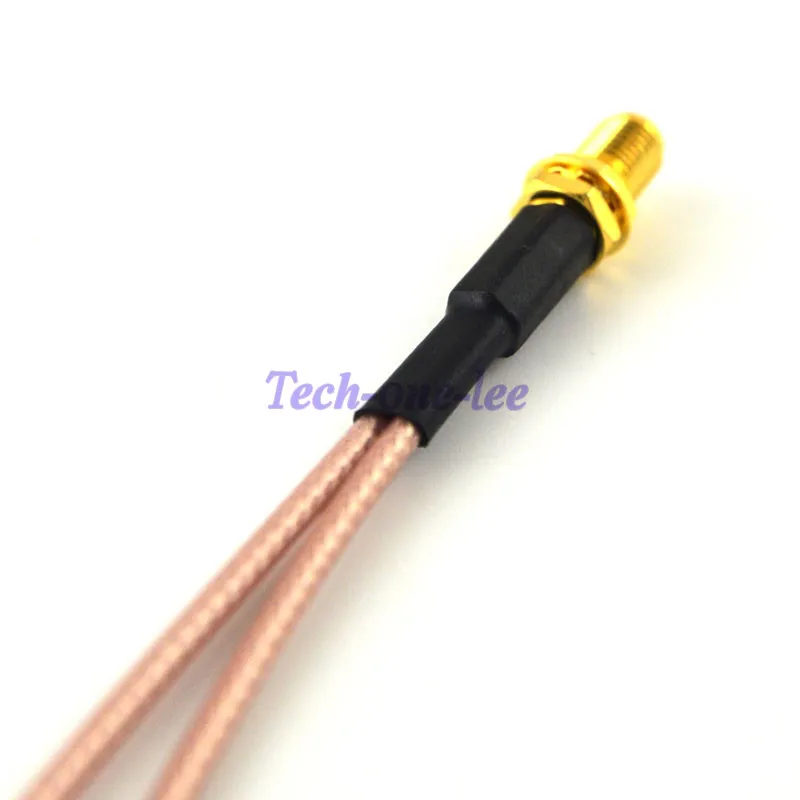 RF Coaxial Connector SMA-TS9 Adapter SMA Female to Y type 2 TS9 Male Connector Splitter Pigtail Cable RG316 15CM