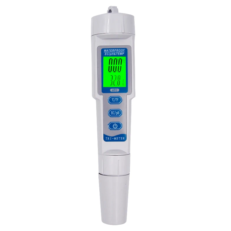 by dhl /fedex 3 In 1 Digital Hydroponics LCD PH EC Water Quality Meter