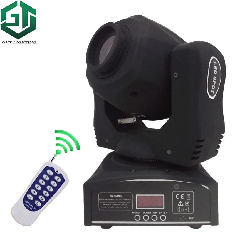 

Remote control 60W Gobo DMX512 sound-activate LED spot Moving Head Light Dj Disco Bar Wedding Party lighting
