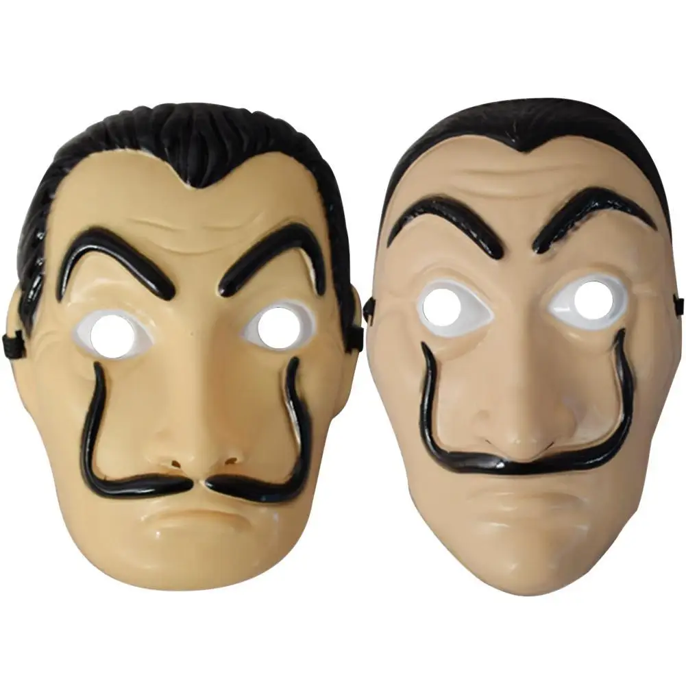 

Banknote House Card House New 2pcs 1Lot Anime Masks La casa de papel Card House Dali Mask Halloween Party Cosplay Show Props