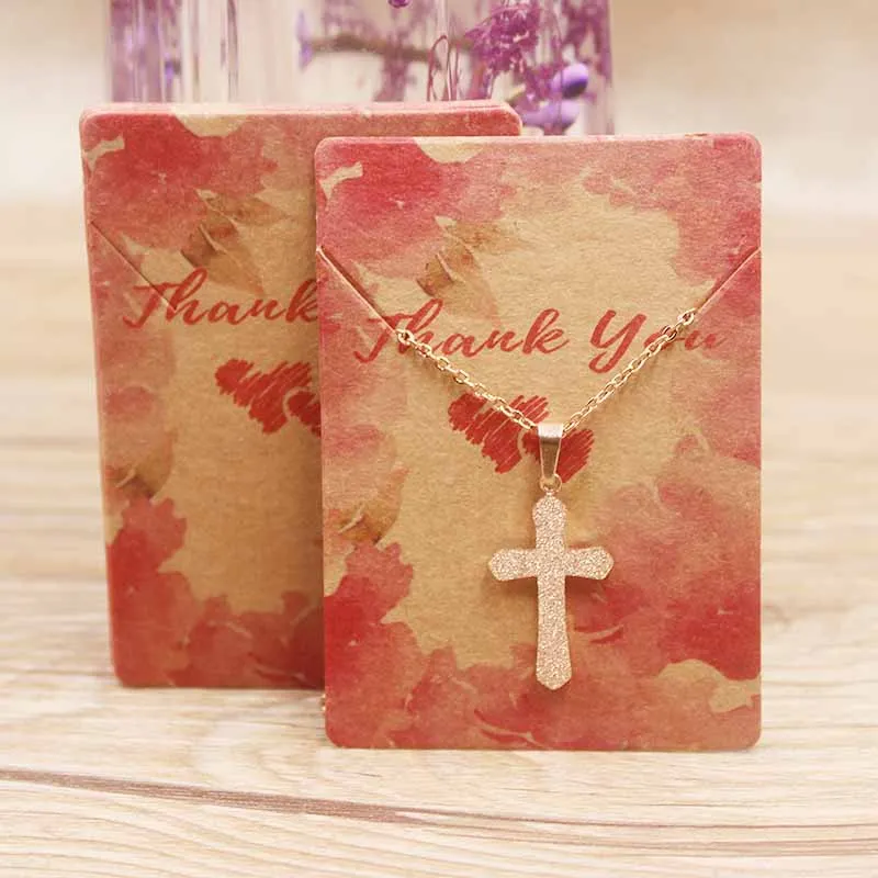 100Pc various design jewelry necklace paper package card DIY handmade flower/marbling/sweet love charms pendant dispaly tag card