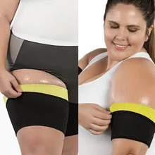 Для женщин для похудения Body Shaper ноги Фитнес корпус черного цвета, корректирующее боди уменьшение обхвата бедер Ремни с эффектом сауны для ног потливость Вес потери