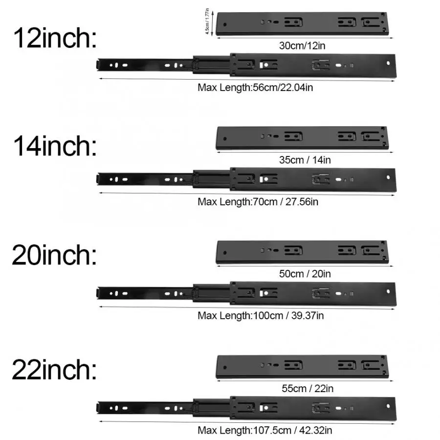 2 шт./партия демпфирующие выдвижные ящики направляющие полный Удлинитель шкаф выдвижные ящики домашний кухонный шкаф ящик Аппаратные аксессуары