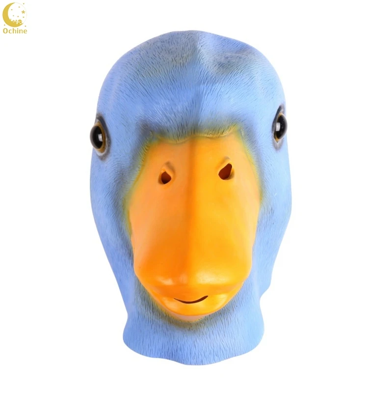 

Ochine Fashion Blue Duck Animal Latex Masks Full Face Party Festival Funny Masks Creative Style
