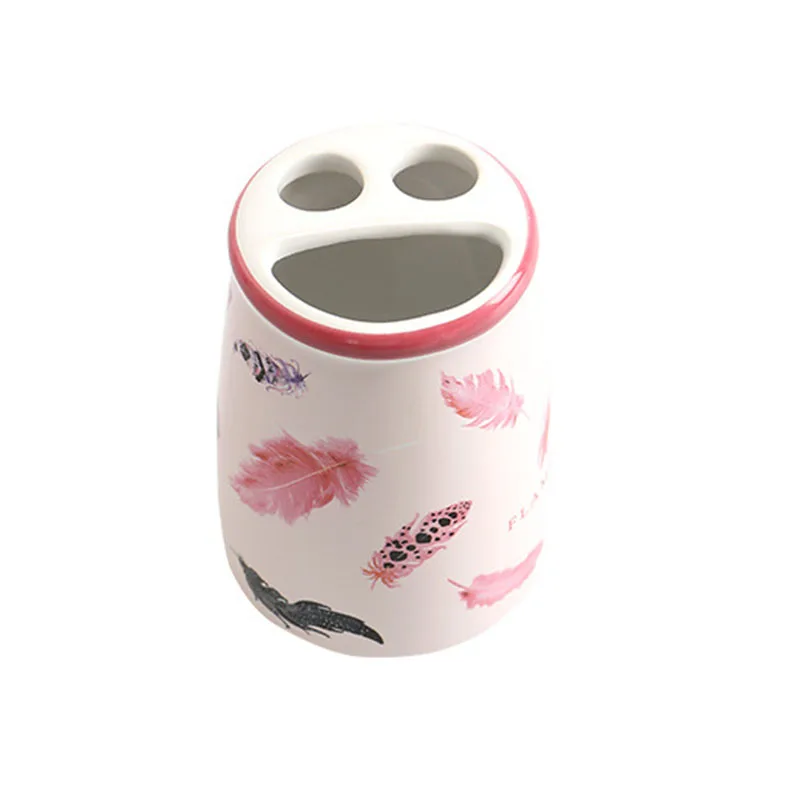 4pcs Bathroom ceramic set flamingo high-end Bathrooms toiletries toothbrush holder soap box Bathrooms accessories wedding gifts 4pcs Bathroom ceramic set flamingo high-end Bathrooms toiletries toothbrush holder soap box Bathrooms accessories wedding gifts