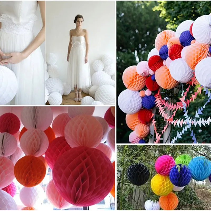 Honeycomb Balls Paper Lanterns Birthday Wedding And Birthday Home Decoration New 