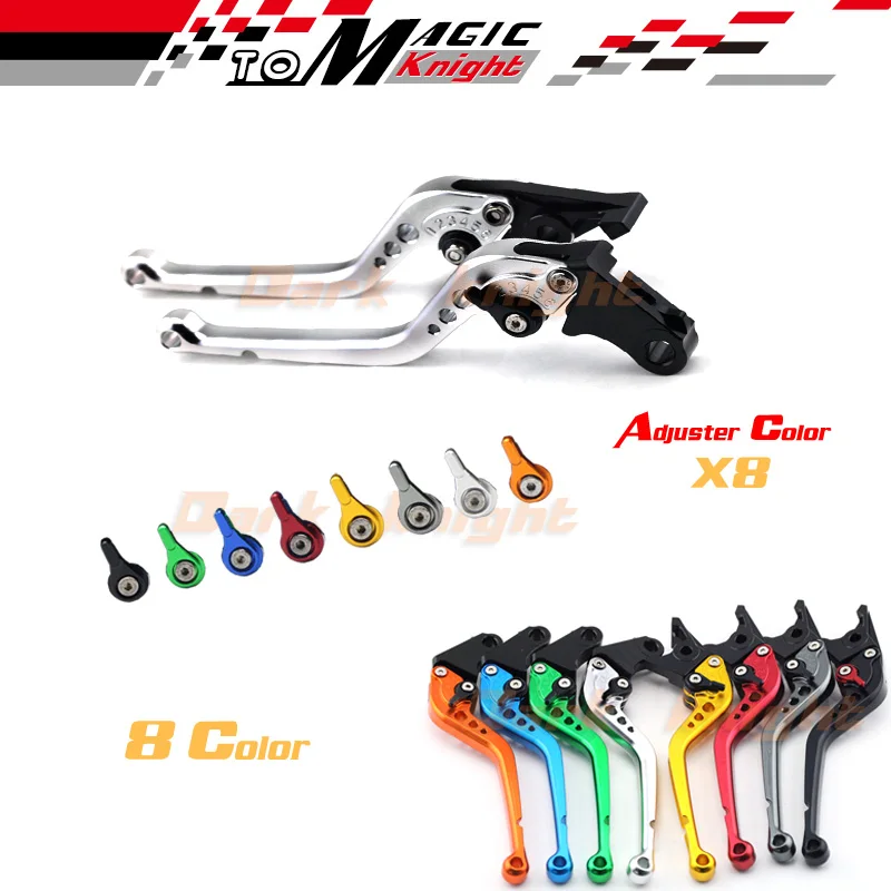 

For HONDA CB300F CB500F/X MSX125 CBR500R CBR400R CBR300R CBR250R Motorcycle CNC Billet Aluminum Long Brake Clutch Levers silver