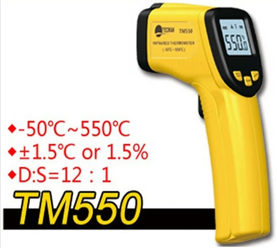 Buy Hot ! Digital Infrared Thermometer TM550 Outdoor Pyrometer 50 C 550 C