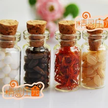 Мини кукольный домик аксессуары для мини-мебели Siwan из прозрачного стекла бутылки для специй четыре бутылки свежей сухой