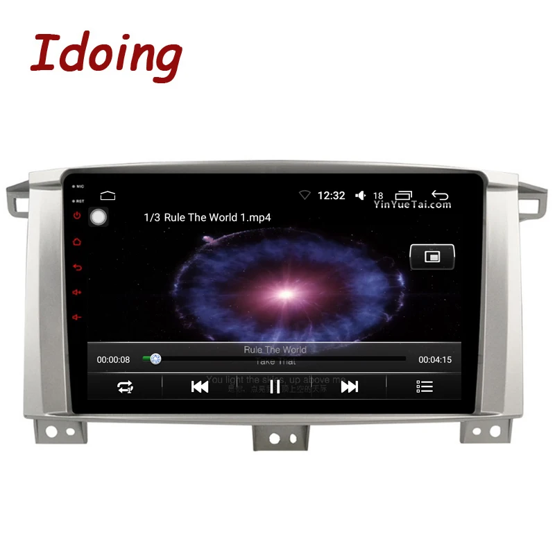 Idoing " 4G+ 64G 8 ядерный автомобильный радиоприемник Android 8,1 плеер для Toyota Land Cruiser 100 LC100 Lexus LX470 2005-2007 gps навигация 2.5D