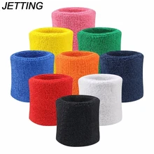 1 пара хлопок, защита запястья для тренажерного зала, спортивные Напульсники против пота, мягкие спортивные опоры для теннисного сквоша, бадминтона, тренажерного зала
