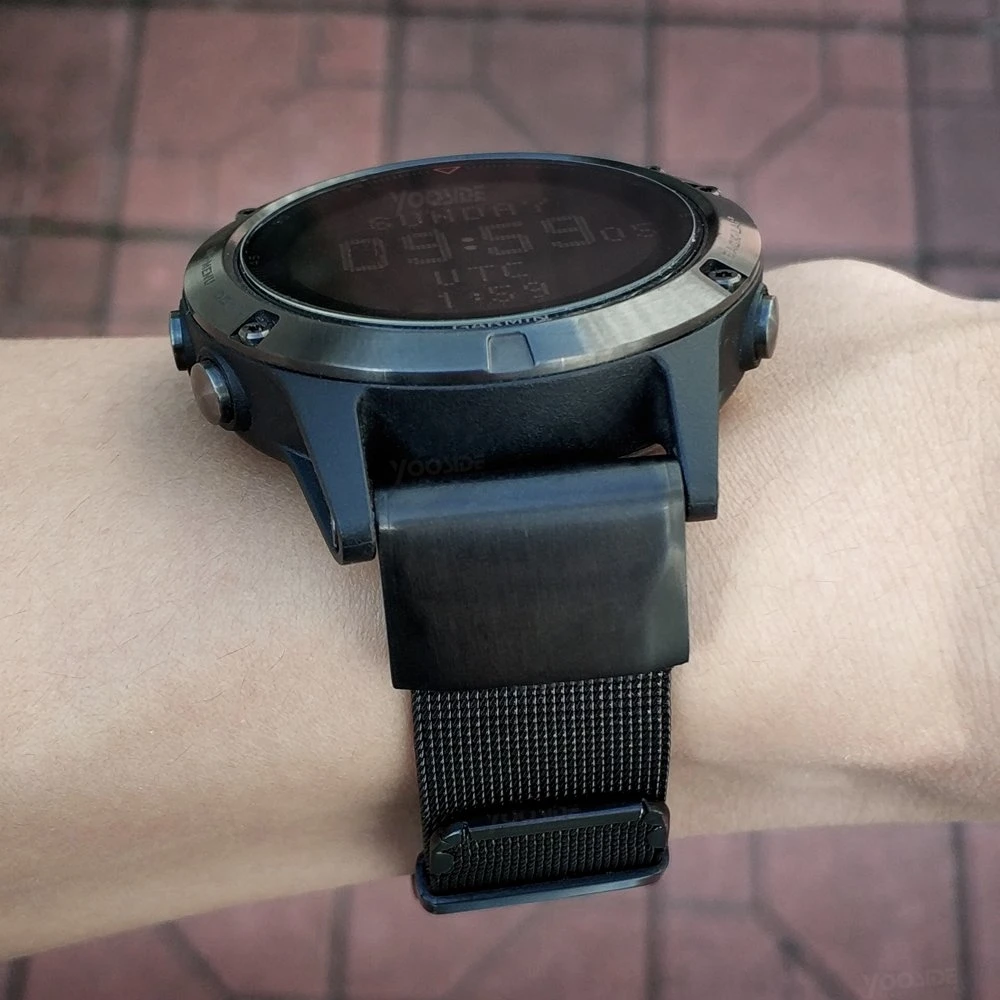 Fenix 6 pulseira 22mm quickfit milanesel pulseira