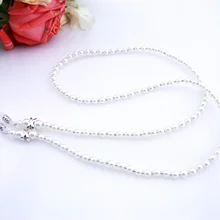 20 шт белый акрил бисером Для женщин шнур Стекло очки для чтения Средства ухода за кожей Шеи Ремень глаз Стекло держатель красный шнур Очки ремень