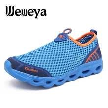 Weweya/мужские и женские ботинки для воды; сезон лето года; прогулочная обувь; дышащая пляжная обувь; быстросохнущая Спортивная пляжная обувь для плавания