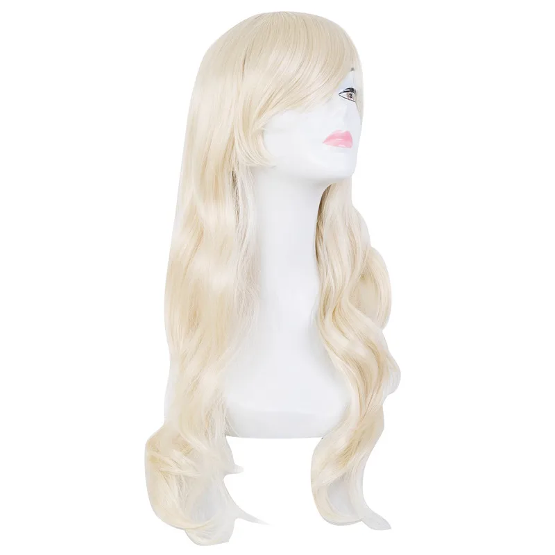 Синтетический парик Fei-Show термостойкий 2" длинные волнистые светло-коричневый карнавальный парик костюм для косплея на Хеллоуин женский парик - Цвет: Блондинка