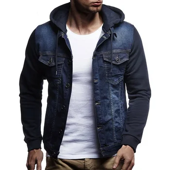 

LASPERAL Brand New 2019 Men Jeans Jackets For Male High Quality Fashion Classic Solid Clothes Hooded Autumn Winter Coat