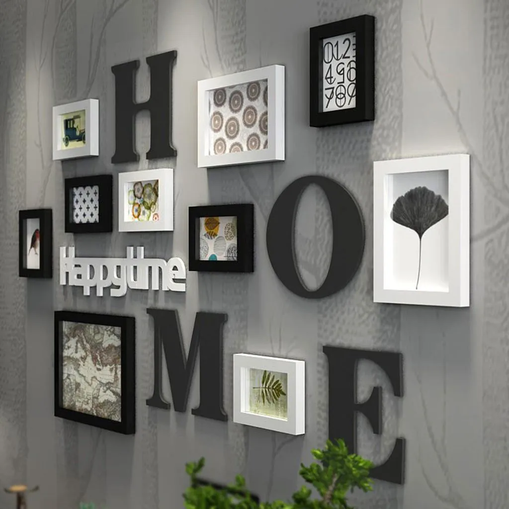 

2019 Removable Photo Frame Wall Sticker Vinyl Decal The Memories Frames For Picture Family Stickers Home Decor Living Room Black