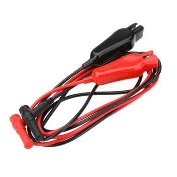 

Uni T Ut-l19 Alligator Crocodile Clip Test Leads Line Probe for Automobile Multimeter Multi Purpose Meter W 15 Mm Jaw Ut Red