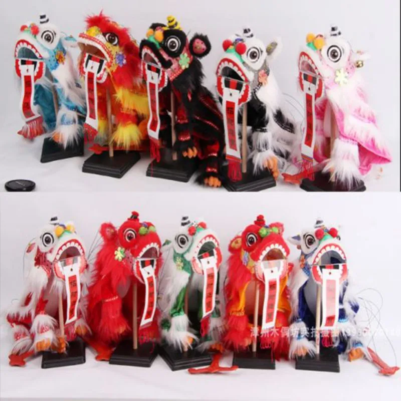 Модель плюшевых игрушек марионетт Лев танец Китайский традиционный пользовательский проект представления подарки с китайским стилем для детей