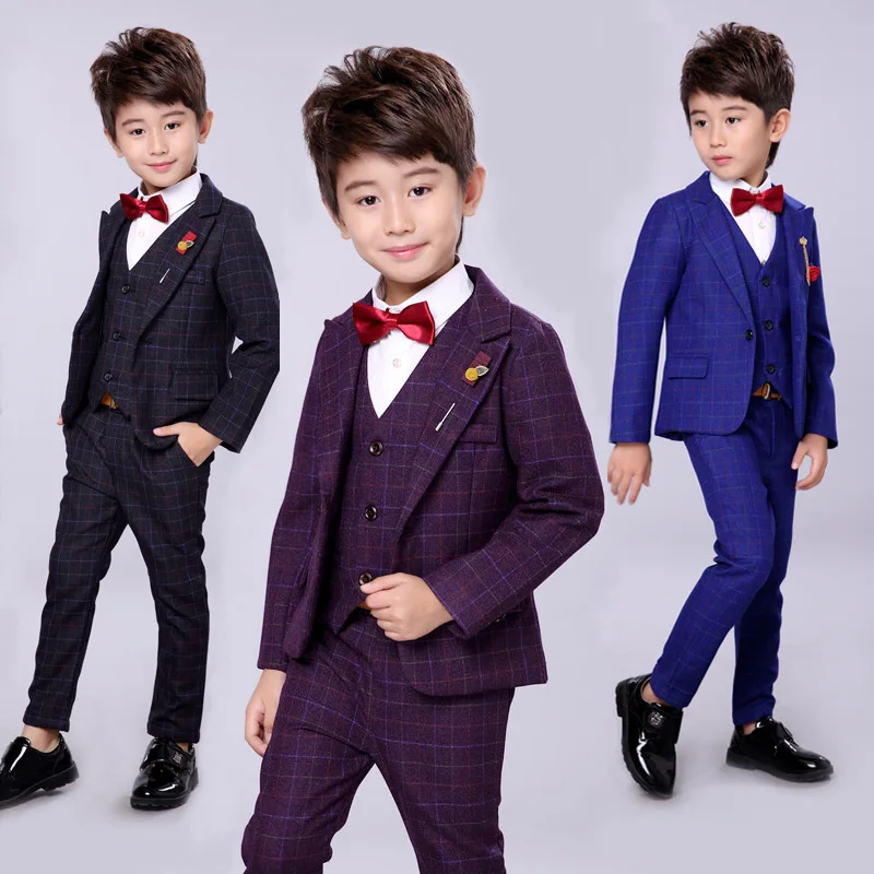 Новые детские костюмы; розничная ; 1 комплект; школьный костюм для мальчиков; хорошее качество; комплект детской одежды в английском стиле; облегающий костюм