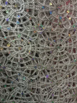 

J-3302 high quality guipure Lace /Sequins cord lace/water soluble african lace fabric