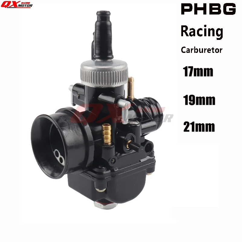 

New Motorcycle 17 19 21mm Racing Carburetor For PHBG DS Carburetor Fit 50cc-100cc 2 stroke Scooter Moped free shipping