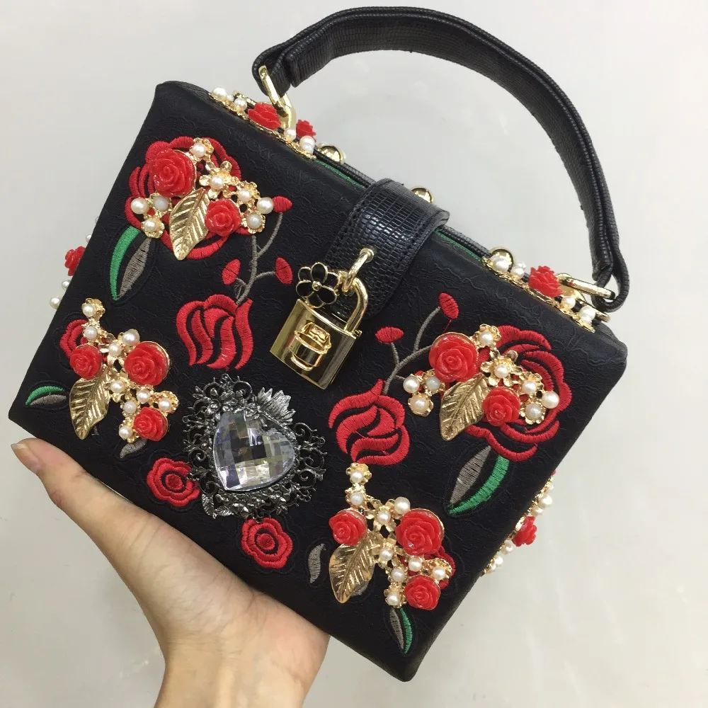Fashion Prom Evening Bag Diamond Flower Clutch Hollow Relief Fashion Prom Evening Bag Diamond Flower Clutch Hollow Relief Acrylic Luxury Handbag Banquet Party Purse Women S Shoulder In Top Handle Bags From