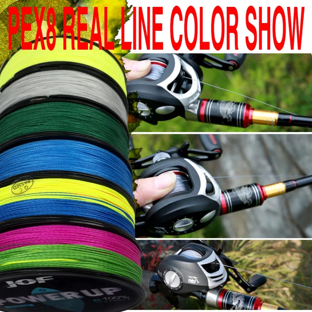 JOF POWER UP Series 100 м 109yds 8 нитей плетеная рыболовная леска Япония Multifilament PE проволока 20