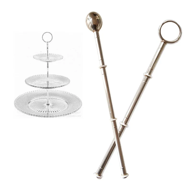 

2 Types Stainless Steel Cake Tray Rack Fruit Candy Plate Rack Stand Style Cake Storage Bracket Party Dinner Table Decorations