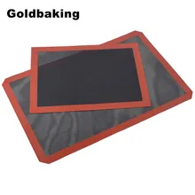 Goldbaking Премиум антипригарный силиконовый коврик для выпечки для хлебопекарной печи перфорированный сетчатый коврик полный размер лист для ...