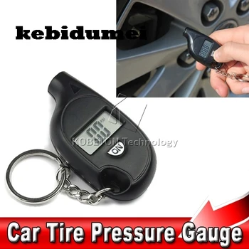 

kebidumei Mini KeyChain Protable Digital Auto Car Tire Motorcycle Tyre Pressure Tester Air Meter Gauge LCD Display 2-150 PSI