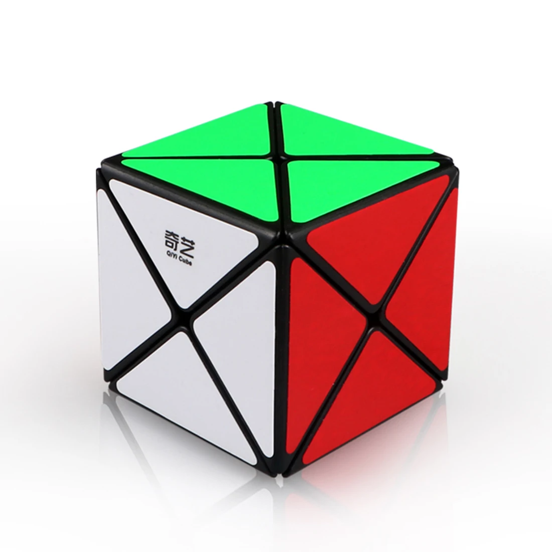 Qiyi X-shaped Axis Cube Magic куб обучающий игрушки для детей тренировка мозга взрослые игры Кубики наборы черная наклейка меньше