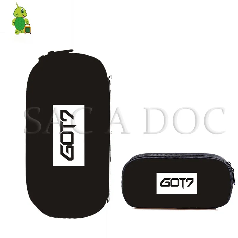 

GOT7 Cosmetic Cases Pencil Box Boys Girls Kids Stationery School Supplies Jackson/BamBam Fans Kpop Makeup Bag