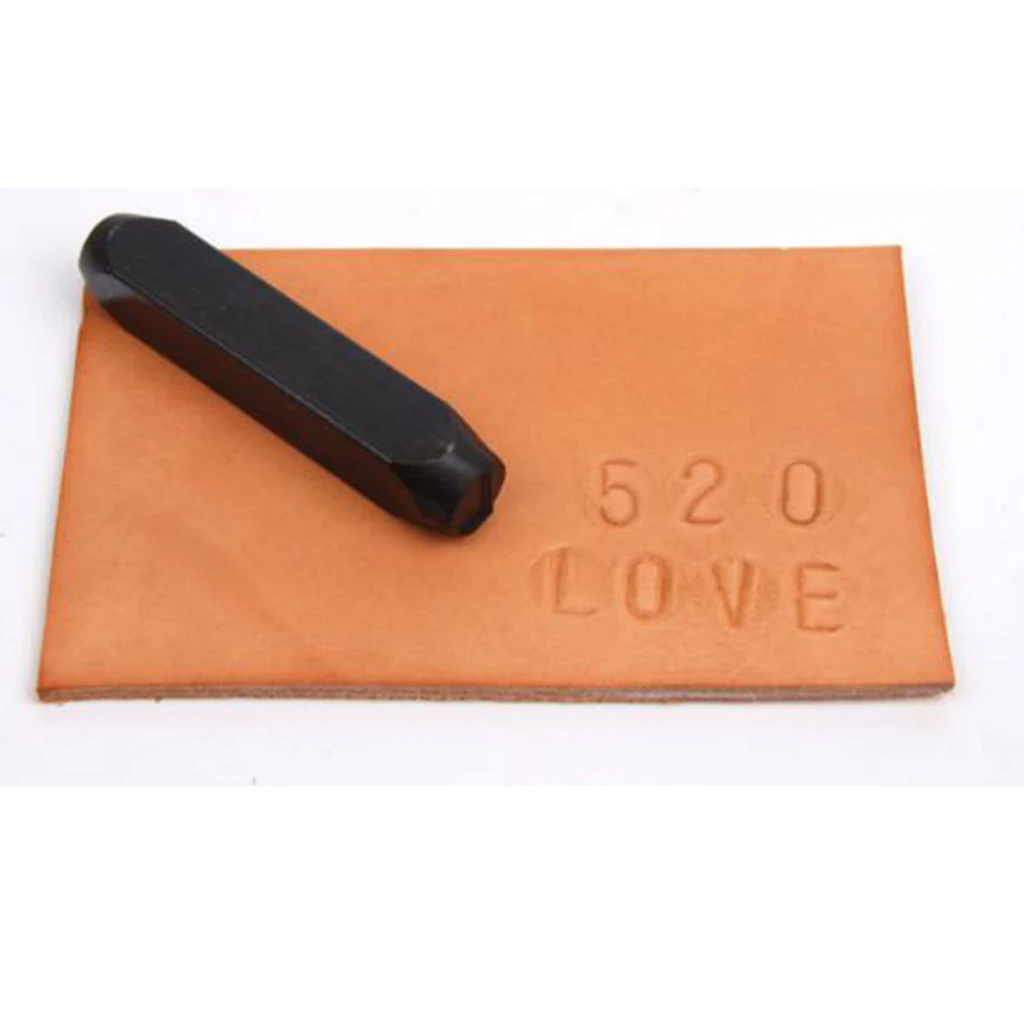 9pcs 8mm Numbers Punch Stamp Set for Imprinting Metal Plastic Wood Leather